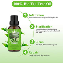 Carica l&#39;immagine nel visualizzatore di Gallery, Tea Tree Oil, Olio Puro 100%, Naturale Essenziale per...