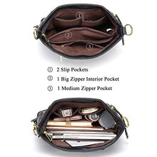 Carica l&#39;immagine nel visualizzatore di Gallery, Kasgo Borsa Donna, Grande Borse Tracolla Pelle PU a Spalla Moda Nero