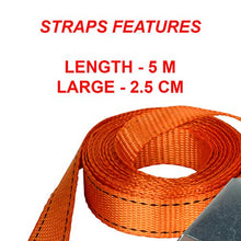 Carica l&#39;immagine nel visualizzatore di Gallery, Master Lock 3209EURDAT Cinghie di fissaggio, Arancio, 5 m x 25 mm