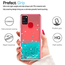 Carica l'immagine nel visualizzatore di Gallery, LeYi per Cover Samsung Galaxy A21S Custodia Glitter con HD Turquoise
