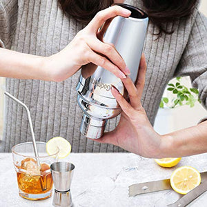 Godmorn Cocktail Shaker Set,14 + 1 Pezzi Kit da Barman in Acciaio Inox,Set... - Ilgrandebazar