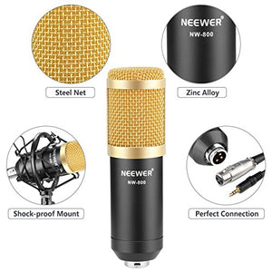 Neewer NW-800 Professionale Studio Radiotelevisivo & Registrazione Nero - Ilgrandebazar