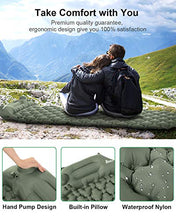 Carica l&#39;immagine nel visualizzatore di Gallery, Relefree Materassino Campeggio Mare Pump-Verde militare