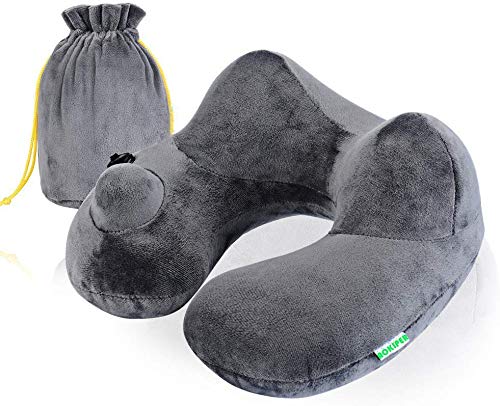 Cuscino da viaggio per il collo, ideale viaggi in ufficio e a casa, Grau - Ilgrandebazar