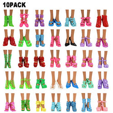 Carica l&#39;immagine nel visualizzatore di Gallery, Miunana 22 Pezzi = 12 PCS Abiti Vestiti alla Moda 12 + 10 Pcs Scarpe - Ilgrandebazar