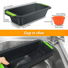 Carica l'immagine nel visualizzatore di Gallery, Stampo per tortiera in Silicone,Rettangolare Resistente alla Temperatura...