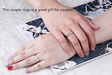 Carica l&#39;immagine nel visualizzatore di Gallery, sassu fine Endless Love Couple Rings Swarovski zirconi Argento 925...