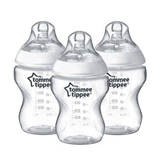 Carica l&#39;immagine nel visualizzatore di Gallery, Tommee Tippee Closer to Nature Biberon 260ml, 3 Pezzi, Trasparente - Ilgrandebazar