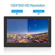 Carica l&#39;immagine nel visualizzatore di Gallery, Cornice fotografica digitale, schermo elettronico 16: 9 LED HD, 1024 x 600...