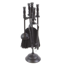 Carica l'immagine nel visualizzatore di Gallery, JVL focolare Camino Tidy Tool Set, Metallo, Nero, Taglia taglia unica, Nero - Ilgrandebazar