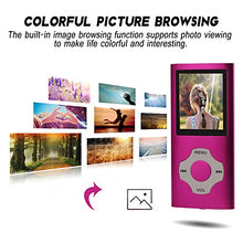 Carica l'immagine nel visualizzatore di Gallery, Ueleknight MP3/ MP4 Player con Scheda Micro SD da 16 GB,Lettore Musicale Pink
