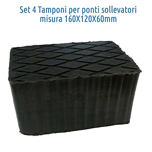 FILAVERSE TAMPONI per Ponte Sollevatore. Kit 4 Pezzi, tamponi in Gomma... - Ilgrandebazar
