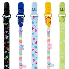 Carica l&#39;immagine nel visualizzatore di Gallery, Lictin 5 PCS Clip Per Ciuccio Catena Pulsante Fisso Regolare La Verde - Ilgrandebazar