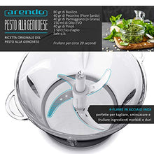 Carica l&#39;immagine nel visualizzatore di Gallery, Arendo - Trituratore universale in VETRO da 1,5 L - 400 Watt - 4 lame in...
