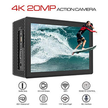 Carica l'immagine nel visualizzatore di Gallery, 【2020 Nuova 】Apexcam 4K Action Cam Pro 20MP EIS WIFI Fotocamera Impermeabile...