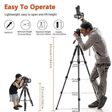 Carica l&#39;immagine nel visualizzatore di Gallery, Victiv Treppiede Fotocamera 165CM, 4.4KG Capacità CaricoTreppiede in...
