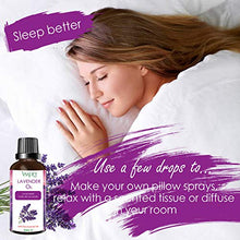 Carica l&#39;immagine nel visualizzatore di Gallery, VSADEY Olio Essenziale di Lavanda 50 ml, 100% Puro e Naturale Olio...