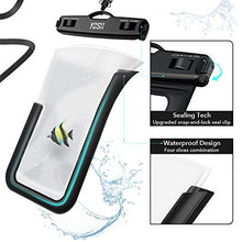 Carica l'immagine nel visualizzatore di Gallery, YOSH Custodia Impermeabile Smartphone [Garanzia a Vita] IPX8 Nero