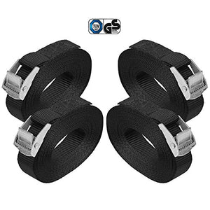 Cinghia di fissaggio Cinghie tensione con fibbia 4er Pack 2.5 cm x 6 m - Ilgrandebazar