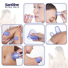 Carica l&#39;immagine nel visualizzatore di Gallery, Set per Coppettazione - Coppetta Massaggio Anticellulite - Blu 4 pezzi - Ilgrandebazar