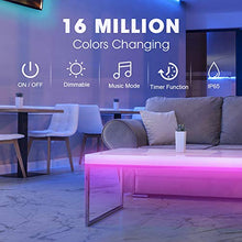 Carica l'immagine nel visualizzatore di Gallery, Teaisiy Striscia LED 5M, Strisce 5050 RGB 16.4ft con 5M/16.4ft