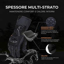Carica l&#39;immagine nel visualizzatore di Gallery, Guanti Moto Invernali, da Impermeabili Touch Screen per XL, Nero - Ilgrandebazar