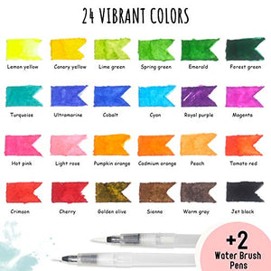 CH HAICHENG 36 Pezzi Pennarelli per acquerello e Journal Stencils, 24... - Ilgrandebazar