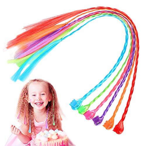 CHIFOOM Extension Capelli Colorati Clip,24 PCS Trecce Colorate per Capelli... - Ilgrandebazar