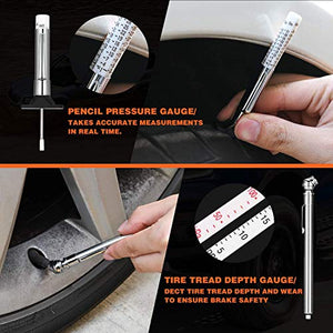 Kohree 98pcs Kit per Riparazione Pneumatici, Ripara Pneumatici Gomme...