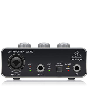 Behringer U-PHORIA UM2  2 x 2 interfacce audio USB 2.0 Nero - Ilgrandebazar