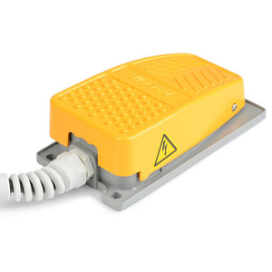 QLOUNI 250V 10A Industriale pedale momentaneo metallo piede