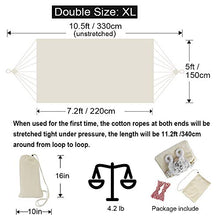 Carica l&#39;immagine nel visualizzatore di Gallery, GOCAN Amaca Doppia Brasiliana 2 Persone in Cotone Extra Large Beige