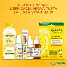 Carica l'immagine nel visualizzatore di Gallery, Garnier Siero Vitamina C Anti-Macchie, Illuminante e Rimpolpante, Arricchito con Vitamina C, Niacinamide e Acido Salicilico, Pelle Libera dalle Macchie Scure in 6 Giorni, Incarnato Luminoso, 30 ml