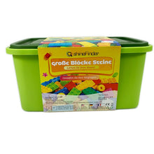 Carica l&#39;immagine nel visualizzatore di Gallery, ShineFinder Costruzione Grandi mattoncini, mattoncini costruzioni per bambini a partire dai 2 anni in su, con scatola di pietre, set per giochi creativi