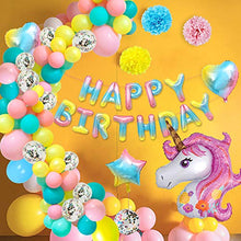 Carica l&#39;immagine nel visualizzatore di Gallery, MMTX Unicorno Festa Compleanno Palloncini Addobbi...
