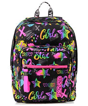 Carica l&#39;immagine nel visualizzatore di Gallery, Seven Zaino Scuola Extra Fit, Nero Fantasia, Iridescent, Zaino Doppio Scomparto Super Capiente Con Maxi Tasca Frontale Con Organizer Per Piccoli Accessori, Scuola &amp; Tempo libero, Bambine e Ragazze