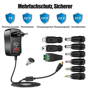 [Versione] PChero 30W Adattatore di Alimentazione AC/DC Universale include...