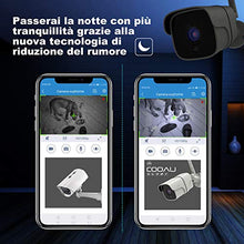 Carica l&#39;immagine nel visualizzatore di Gallery, Telecamera di Sorveglianza 1080P WiFi Esterno, COOAU Videocamere...