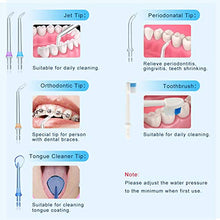 Carica l'immagine nel visualizzatore di Gallery, Idropulsore Dentale Portatile Uvistare,5 Modalità 6 Ugelli di Ricambio Bianco