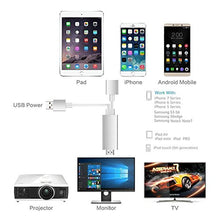 Carica l&#39;immagine nel visualizzatore di Gallery, Mirroring al cavo HDMI per Phone Smartphone Pad e Lightning+USB hd