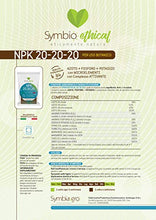 Carica l'immagine nel visualizzatore di Gallery, NPK 20-20-20 Fertilizzante Universale 1Kg. AZOTO FOSFORO POTASSIO con MICROELEMENTI e Complesso ATTIVANTE - Made in Italy by Symbiagro
