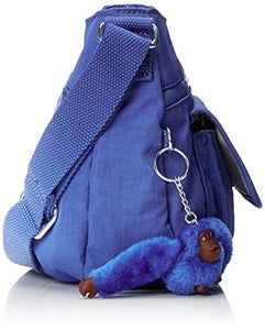 Kipling Syro, Borsa a Tracolla Donna, multicolore, 31x22x12.5 cm Saxony Blue