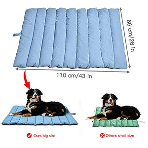 XIAPIA - Cani Cuscino Impermeabile di Grandi Dimensioni, con blu