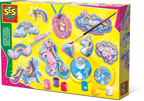 Ses Hobby Bambine Modellare e Pitturare Unicorni, Multicolore, 01359 - Ilgrandebazar