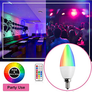 Bonlux Lampadine Colorata LED E14 RGB Colori 3W C35 E14, Bianco Calda - Ilgrandebazar