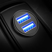 Carica l'immagine nel visualizzatore di Gallery, Caricabatteria auto USB, 4.8A Caricatore adattatore universale Nero