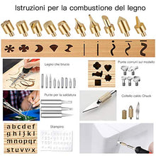Carica l&#39;immagine nel visualizzatore di Gallery, 45 Pezzi Kit Pirografia Legno,Preciva 60W Portatile Arancione - Ilgrandebazar
