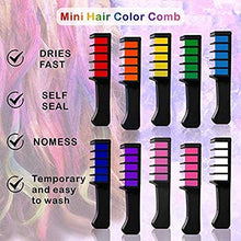Carica l&#39;immagine nel visualizzatore di Gallery, 10 colori Capelli gesso pettine, Kalolary capelli temporanea colore... - Ilgrandebazar