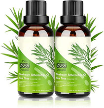 Carica l'immagine nel visualizzatore di Gallery, Tea Tree Oil Puro 100% Olio Essenziale Tea Tree 2 PACK - Olio di Acne Olio Essenziale di Albero del Tè Naturale Anti Acne e Brufoli Aromaterapia 30ML