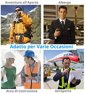 ESYNiC Paio Walkie Talkie Ricaricabile VOX Radio PMR 446MHz 0.5W Frequenza...